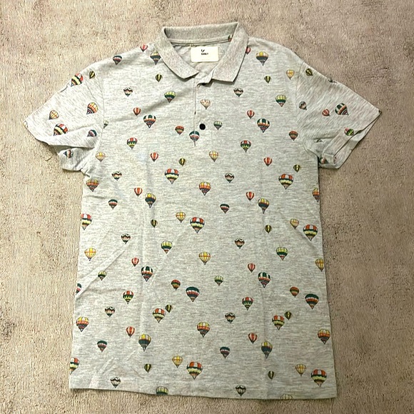 Unique polo - hot air balloon pattern - Picture 1 of 3